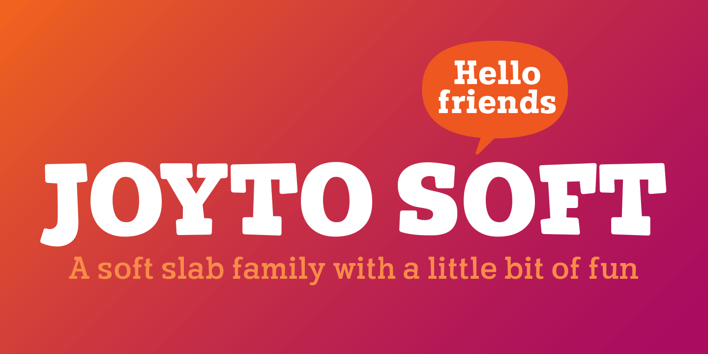 Ejemplo de fuente Joyto Soft Bold